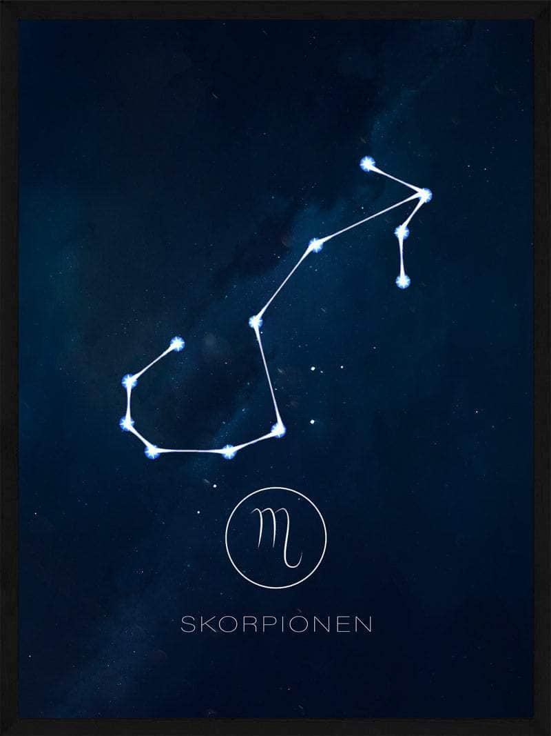 Billede af Skorpionen stjernetegn plakat