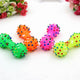 1pcs Puppy Sound Polka Dot Squeaky Toy Rubber Dumbbell Chewing for Pet Dog Cat