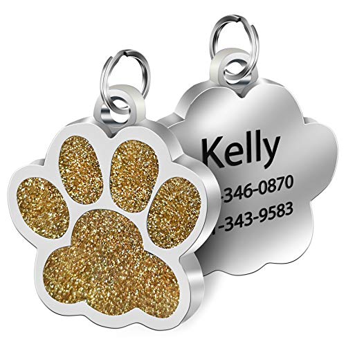 Personalized Pendant Id Tags Engraved Name Number Address Cat Dog Coll Doggiebox