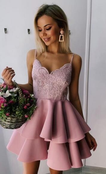 Pastel pink frill dress 