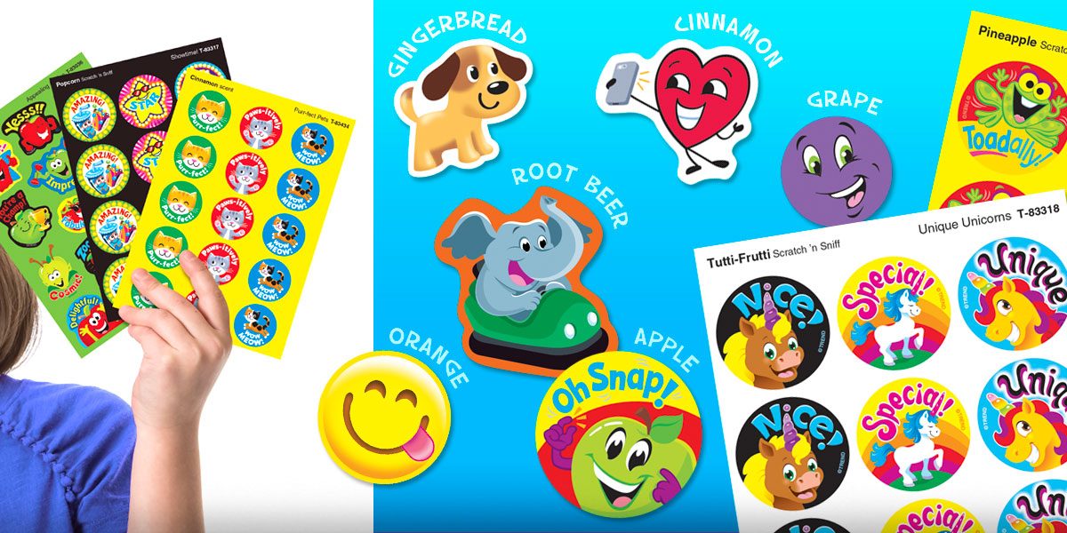 scratch and sniff stickers