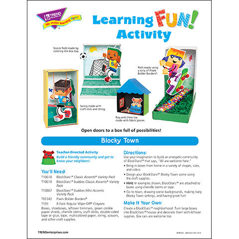 Blocky Town Learning FUN Activity