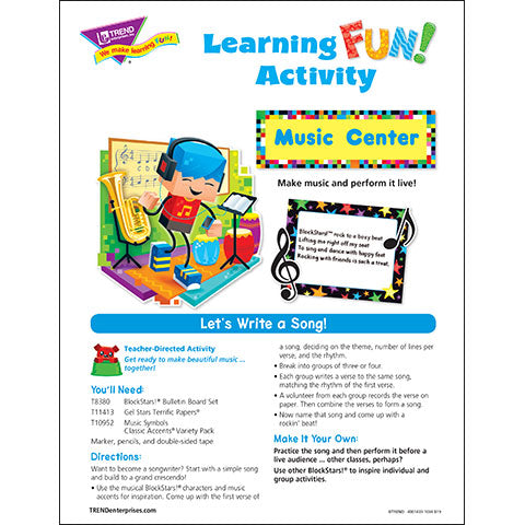 Let's Write a Song!  Learning FUN Activity