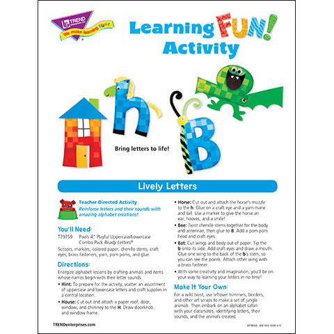 Lively Letters Learning FUN Activity