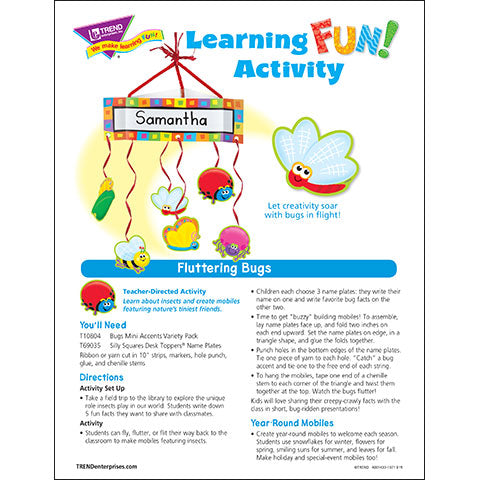 Fluttering Bugs Learning FUN Activity