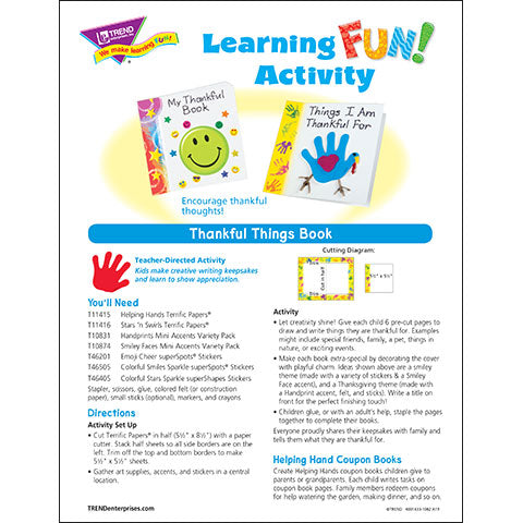 Thankful Things Book Learning FUN Activity