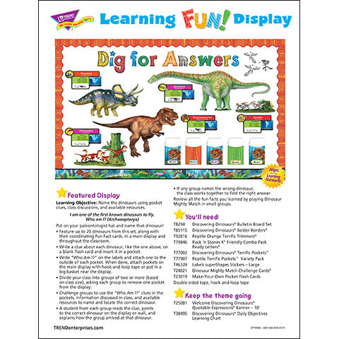 Discovering Dinosaurs® Dig for Answers Bulletin Board Idea