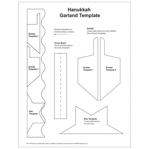 Hanukkah-Garland-Template DIY