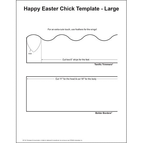 Happy Easter Chicks Template