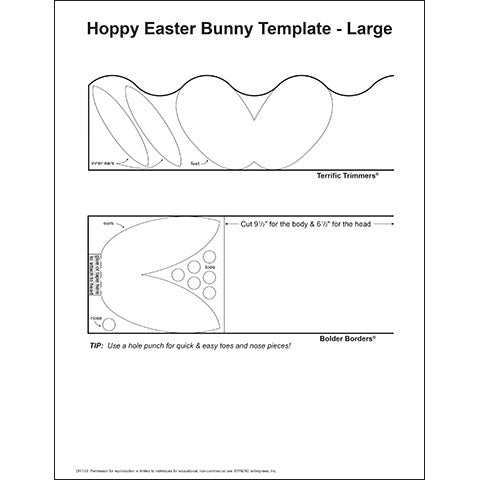 Hoppy Easter Bunnies Template