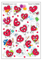 Hearty Fun, Cinnamon scent Scratch 'n Sniff Stinky Stickers® – Mixed Shapes