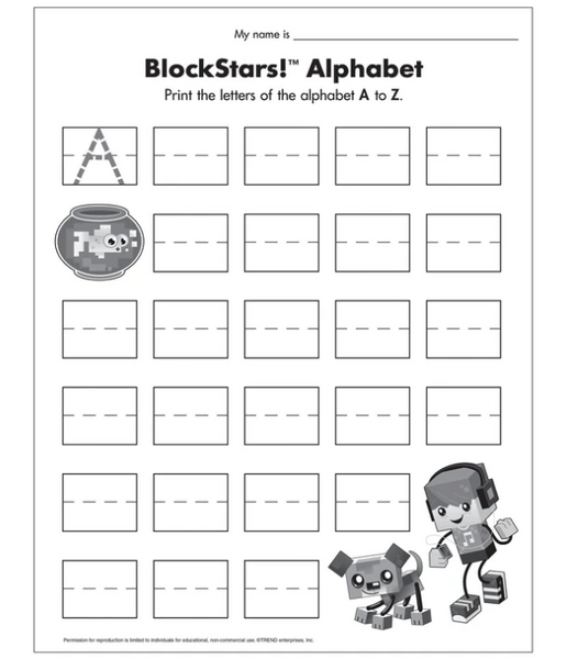 BlockStars!® Alphabet Free Printable