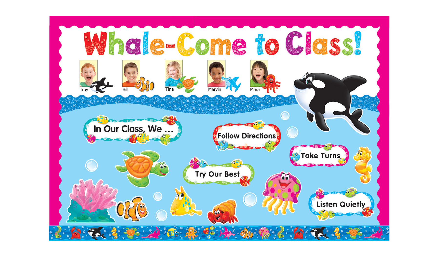 Sea Buddies™ Whale Come To Class Bulletin Board Idea — Trend