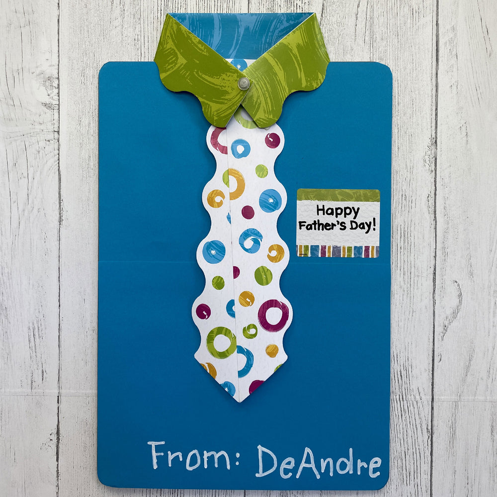 Shirt & Tie Father's Day Card DIY — TREND enterprises, Inc.