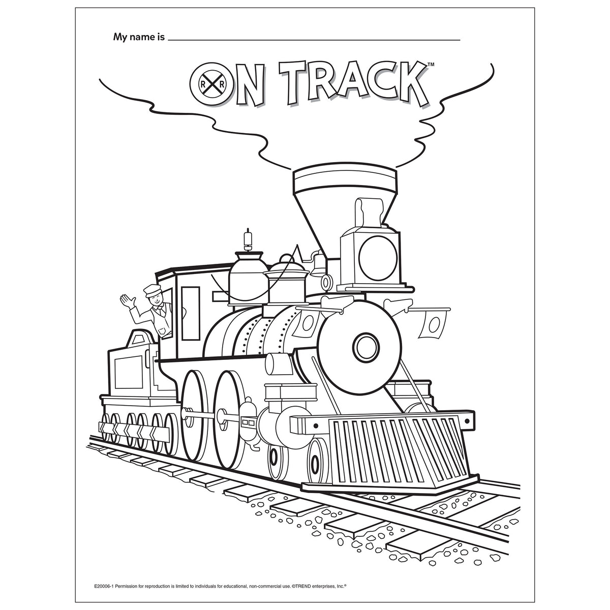 railroad tracks coloring pages