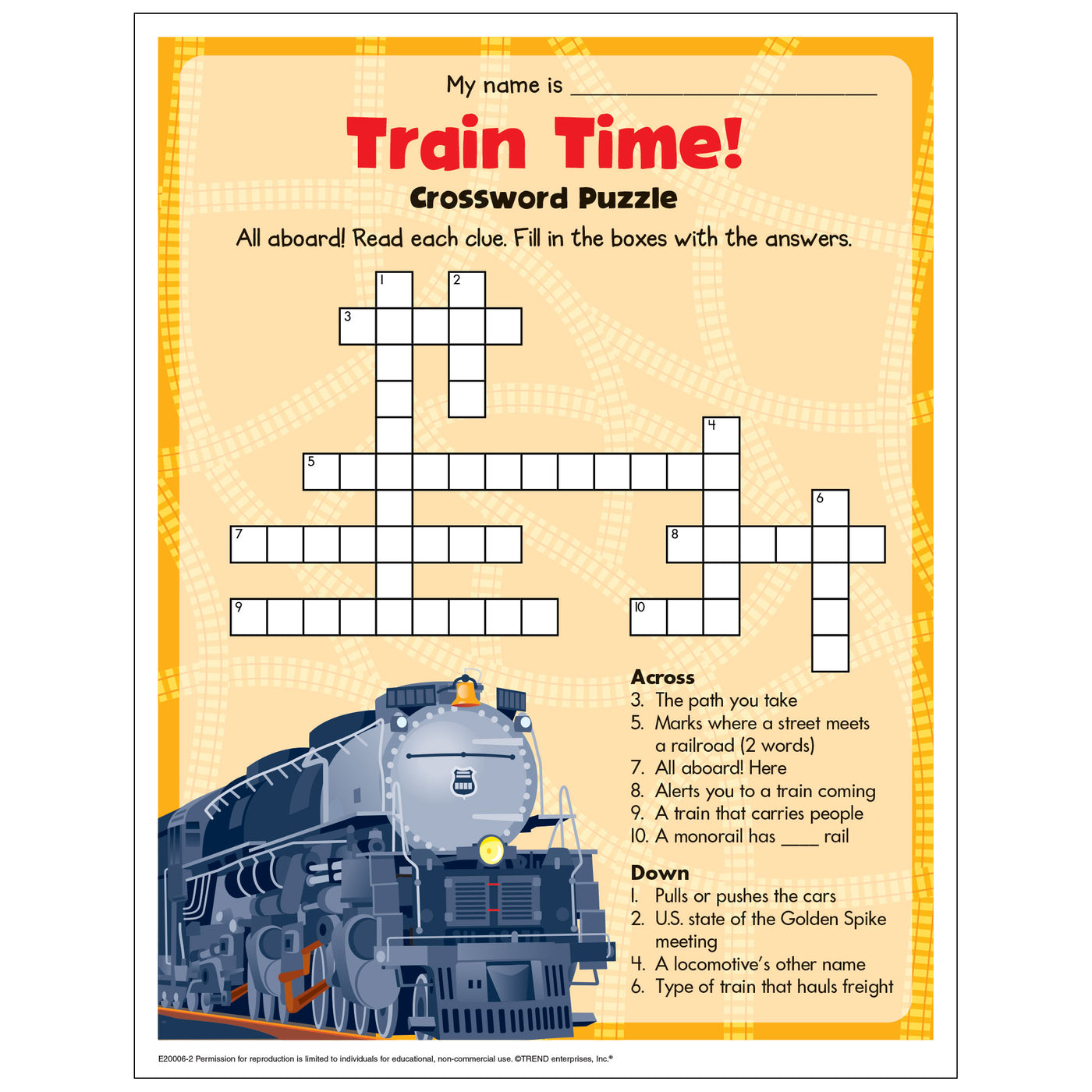 take a rail journey to see den crossword