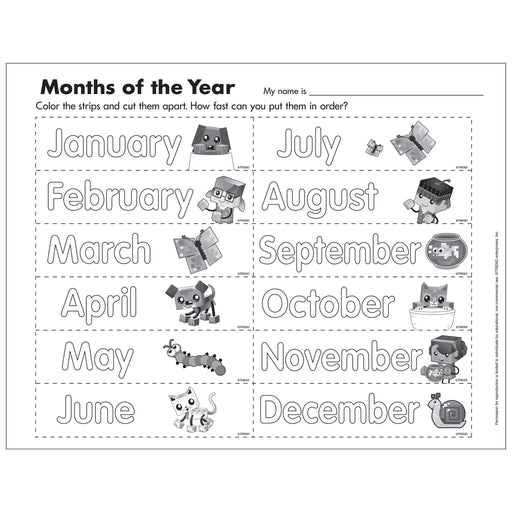 Free Printable Months of the Year Word Search E4119 — TREND enterprises ...