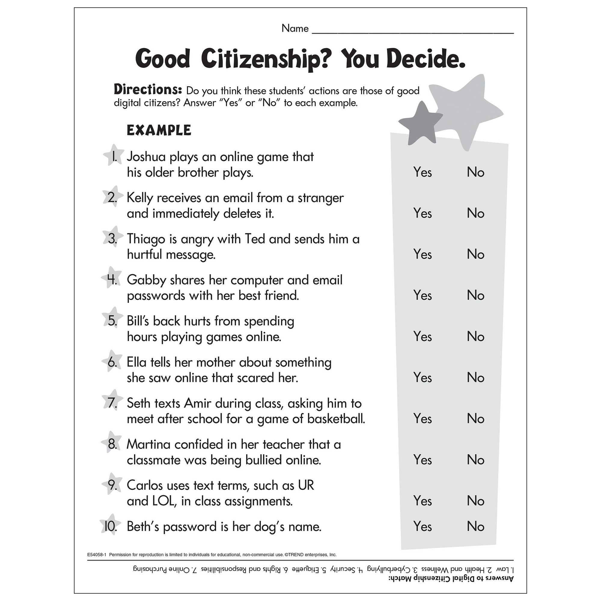 Free Citizenship Worksheets Printables Free Printable Templates