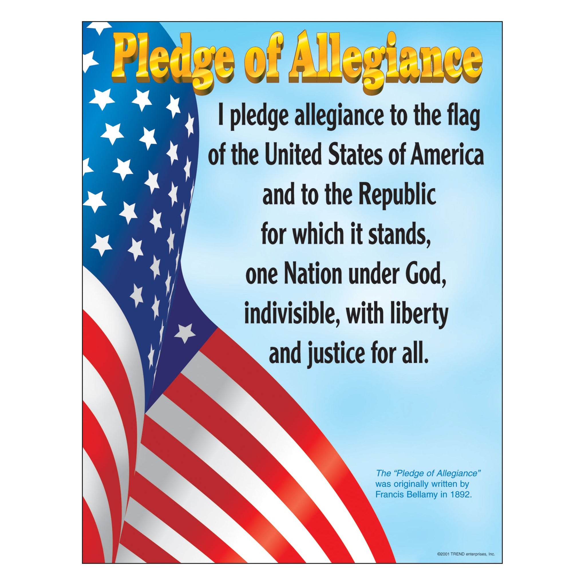 Pledge Of Allegiance Words Printable