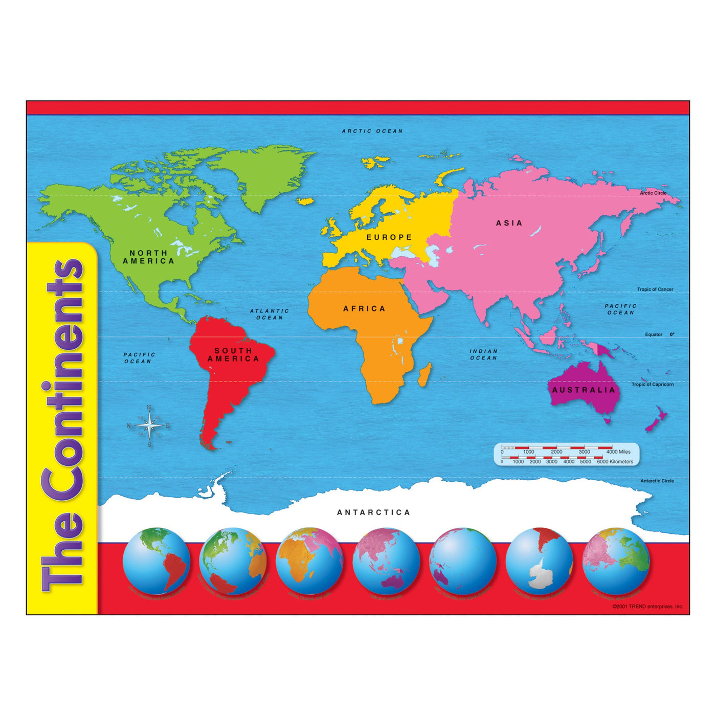 Learning Chart The Continents T38098 — TREND enterprises, Inc.