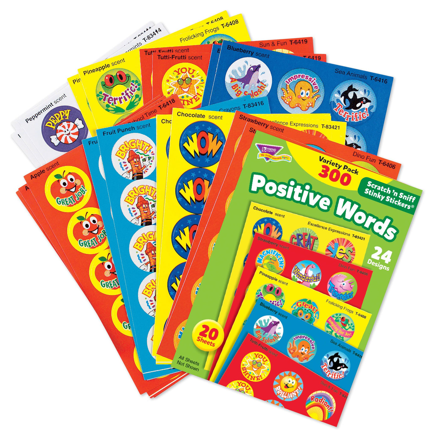 Scratch N Sniff Stinky Stickers® Variety Pack Positive Words T6480 5642