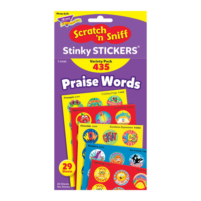 Scratch N Sniff Stinky Stickers® Variety Pack Praise Words T6490 5921