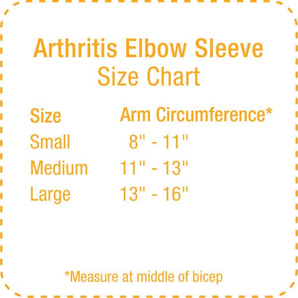 IMAK Elbow Sleeve Size Guide