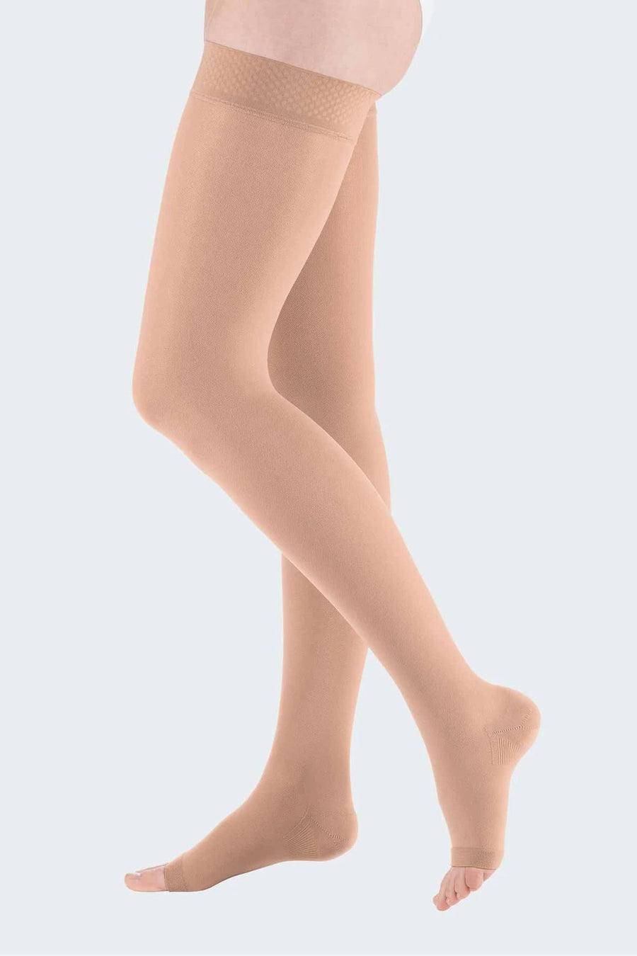 Medical compression socks-knee high open toes with zipper CLASS 1  (18-21)mmhg - Softmed Australia