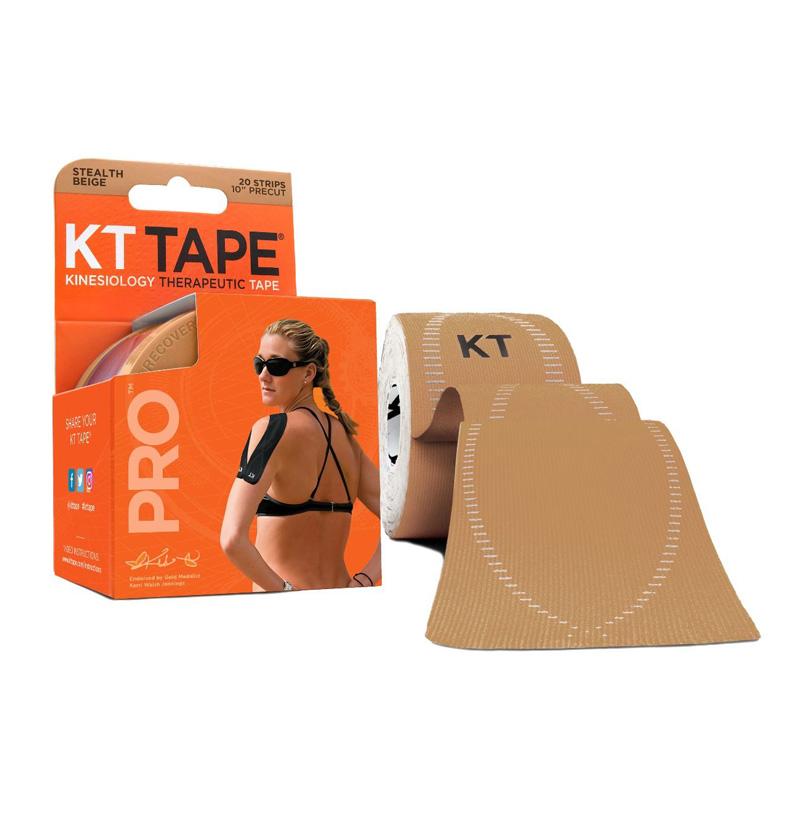 KT Tape Pro Synthetic Elastic Kinesiology 20 Pre-cut 10in Strips Red for  sale online