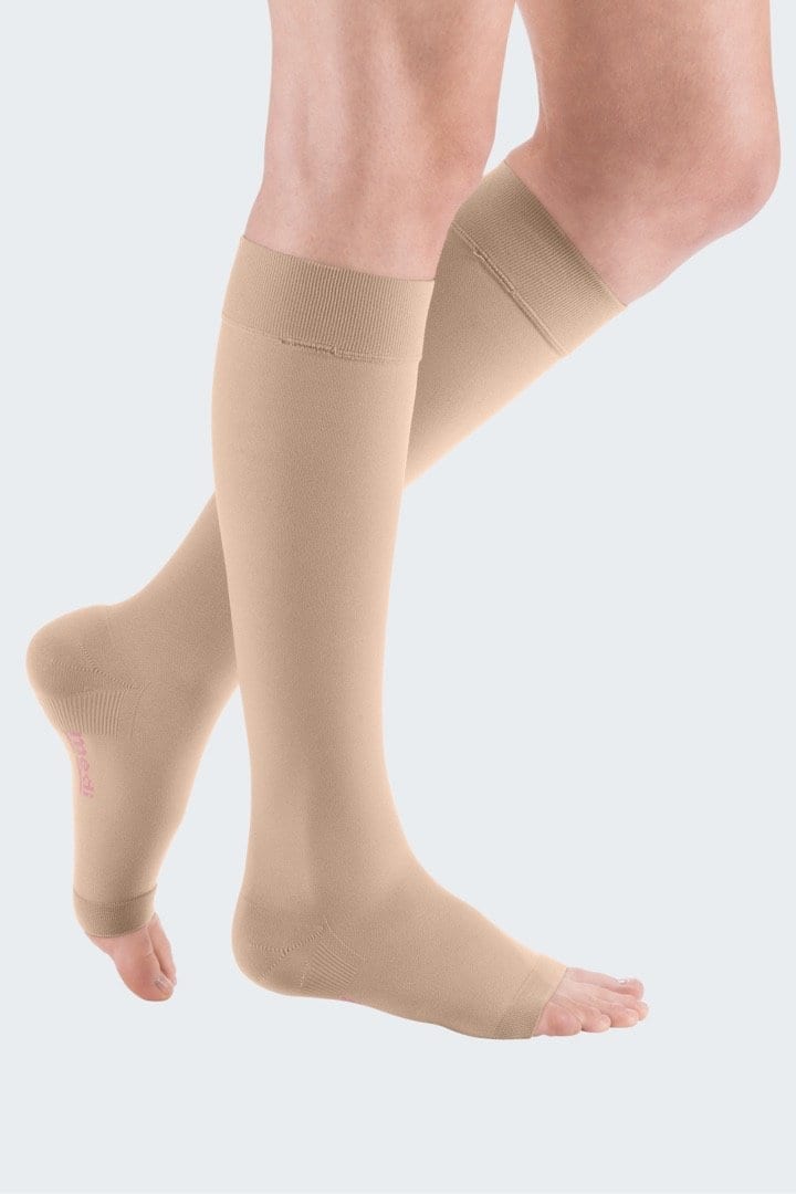 Medi Duomed Open-Toe Knee High Compression Stockings (Free