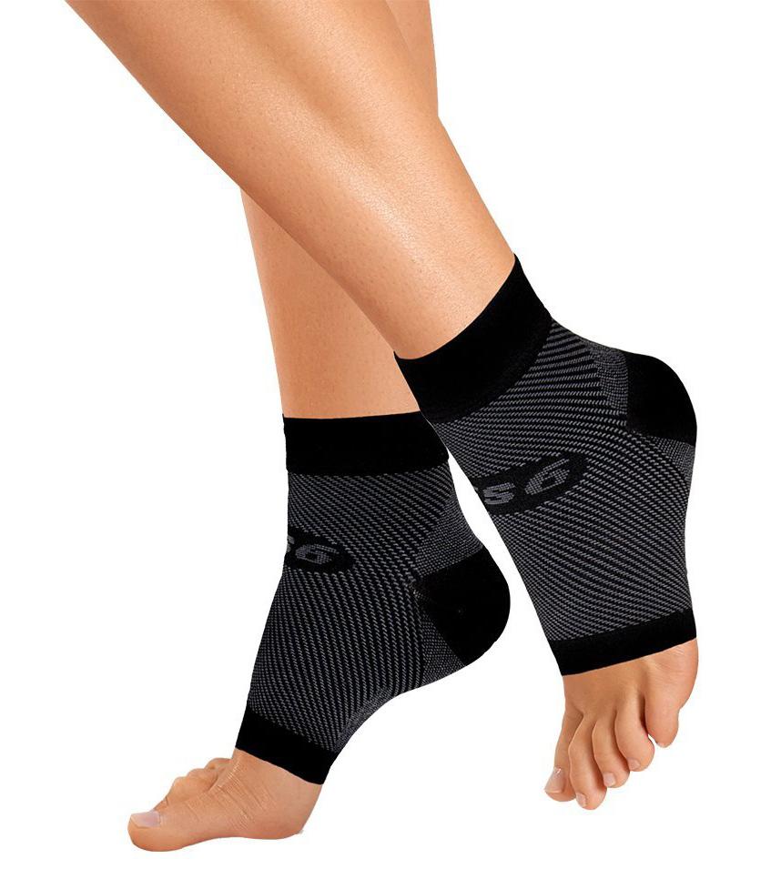 OS1st Orthosleeve FS6 Black Compression Foot Sleeves - Plantar ...