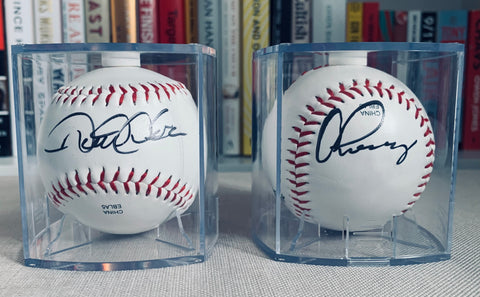 Derek Jeter signed baseball, Alex Rodriguez signed baseball