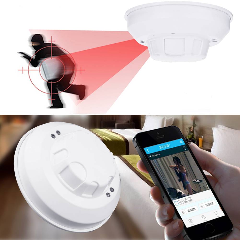 WiFi SPY DVR Hidden IP Camera Smoke Detector Motion ...