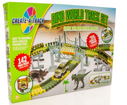 dinosaur world track set