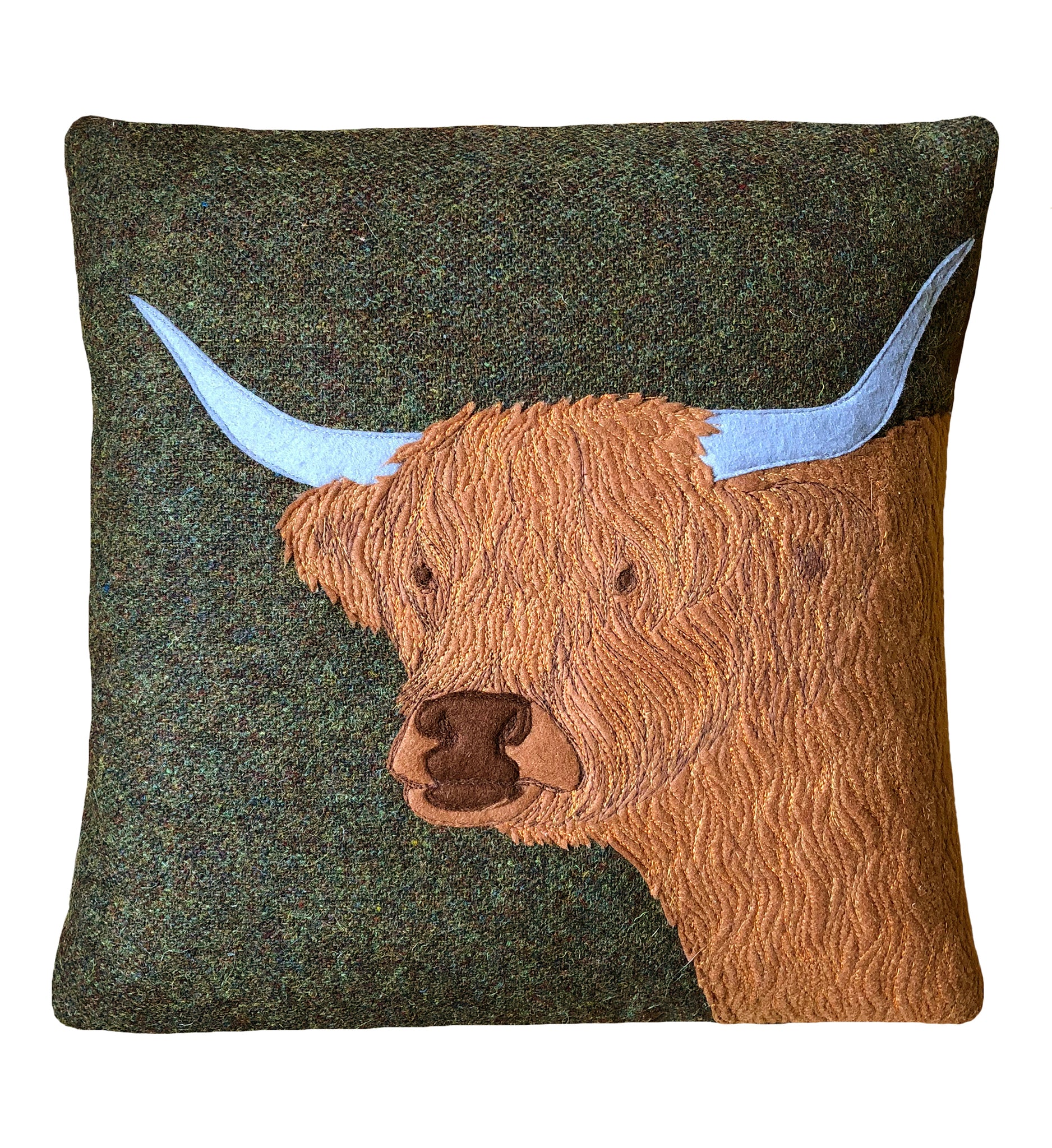 highland cow pillow pet