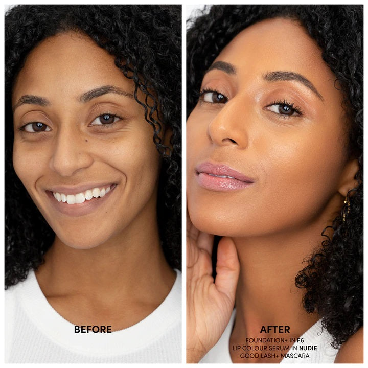 mac foundation before and after