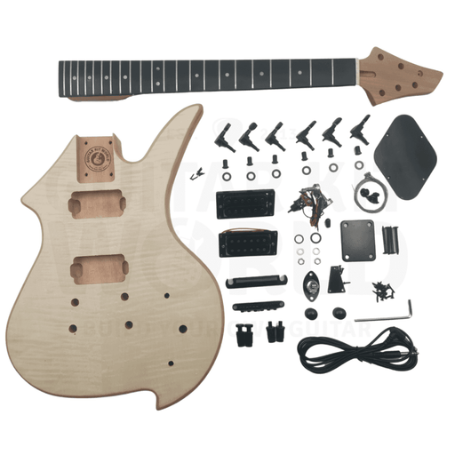 X8 5-string Bass Guitar Kit with Flamed Maple Top Veneer