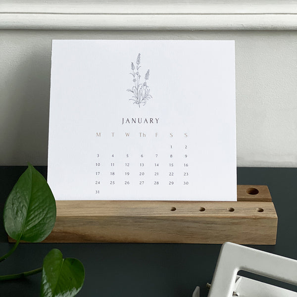 Botanical Table Calendar