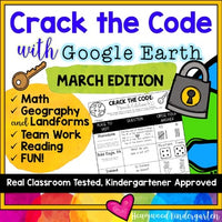 Crack The Code March Edition Google Earth Math Landforms Teamwork Fun