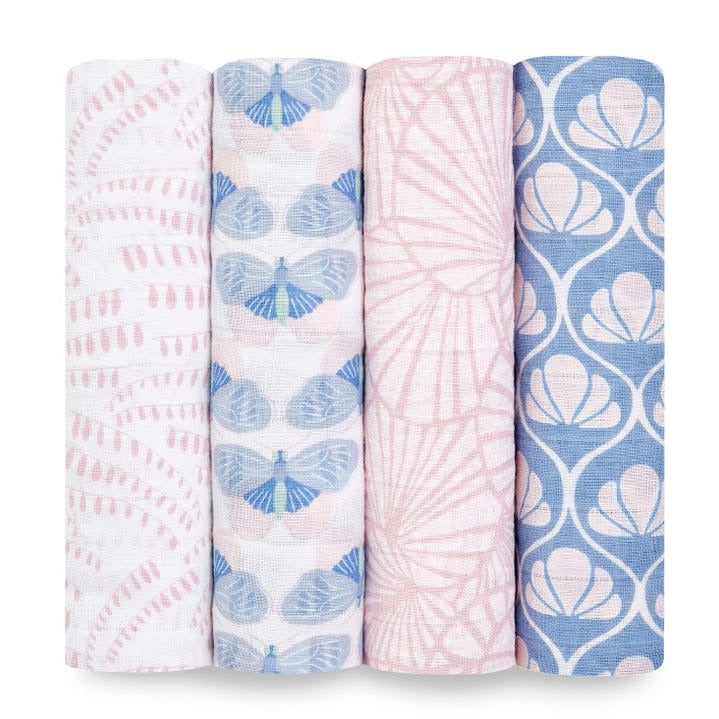 aden + anais now + zen classic 4pk swaddles