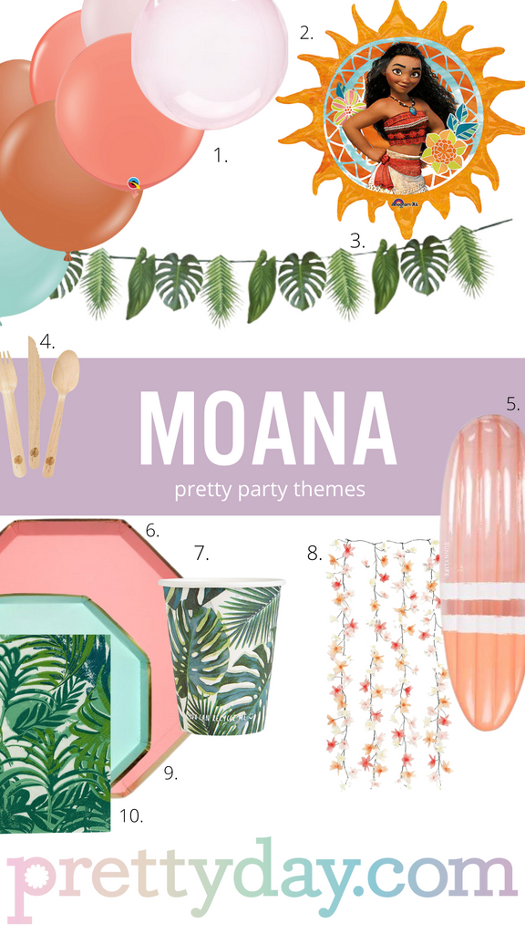 Moana birthday party theme