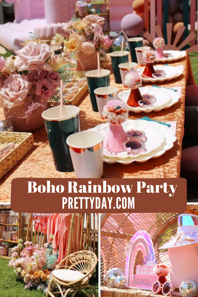 Boho Rainbow Birthday Party Inspiration 