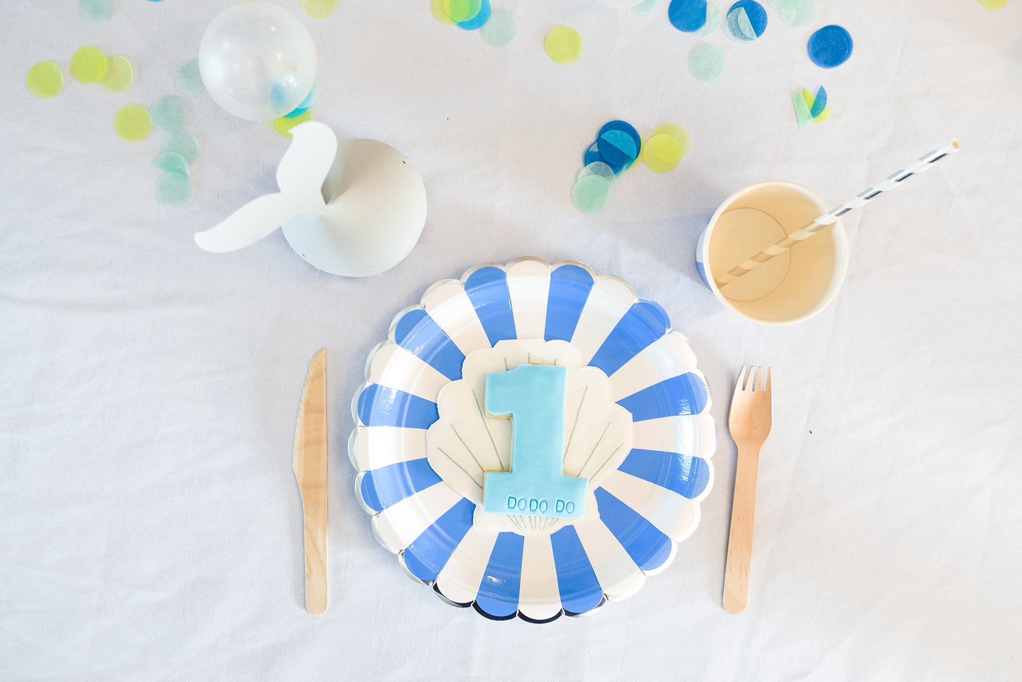 Modern Baby Shark First Birthday Party - Paper & Parties Boutique