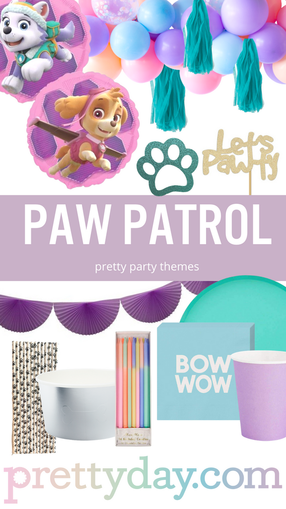 Girl paw patrol party supplies