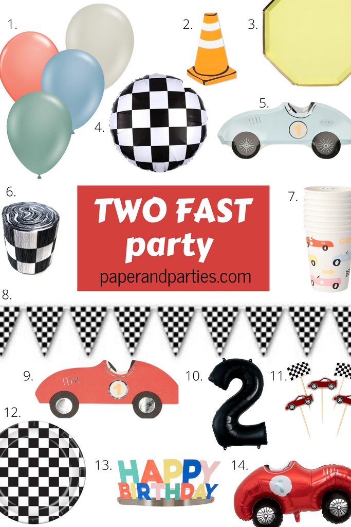 Two Fast Party Flat lay image