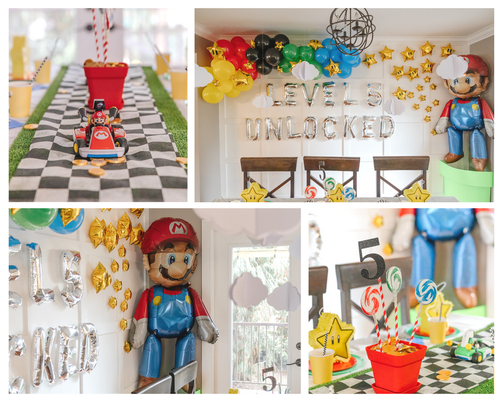 Super Mario Bros mini piñatas.mario Party Centerpiece. mario Party Favors