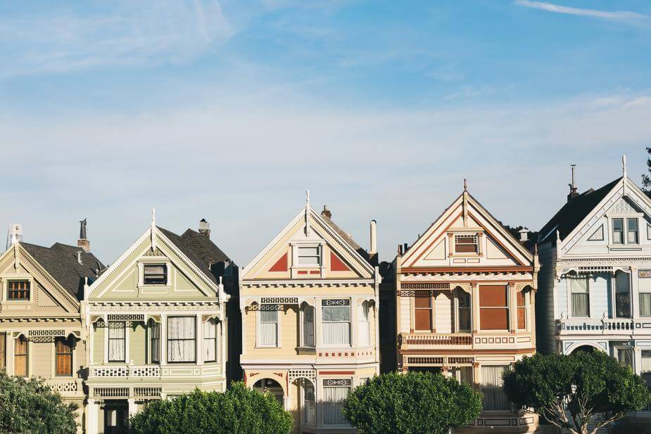 San Francisco's famous "Painted Ladies" Houses