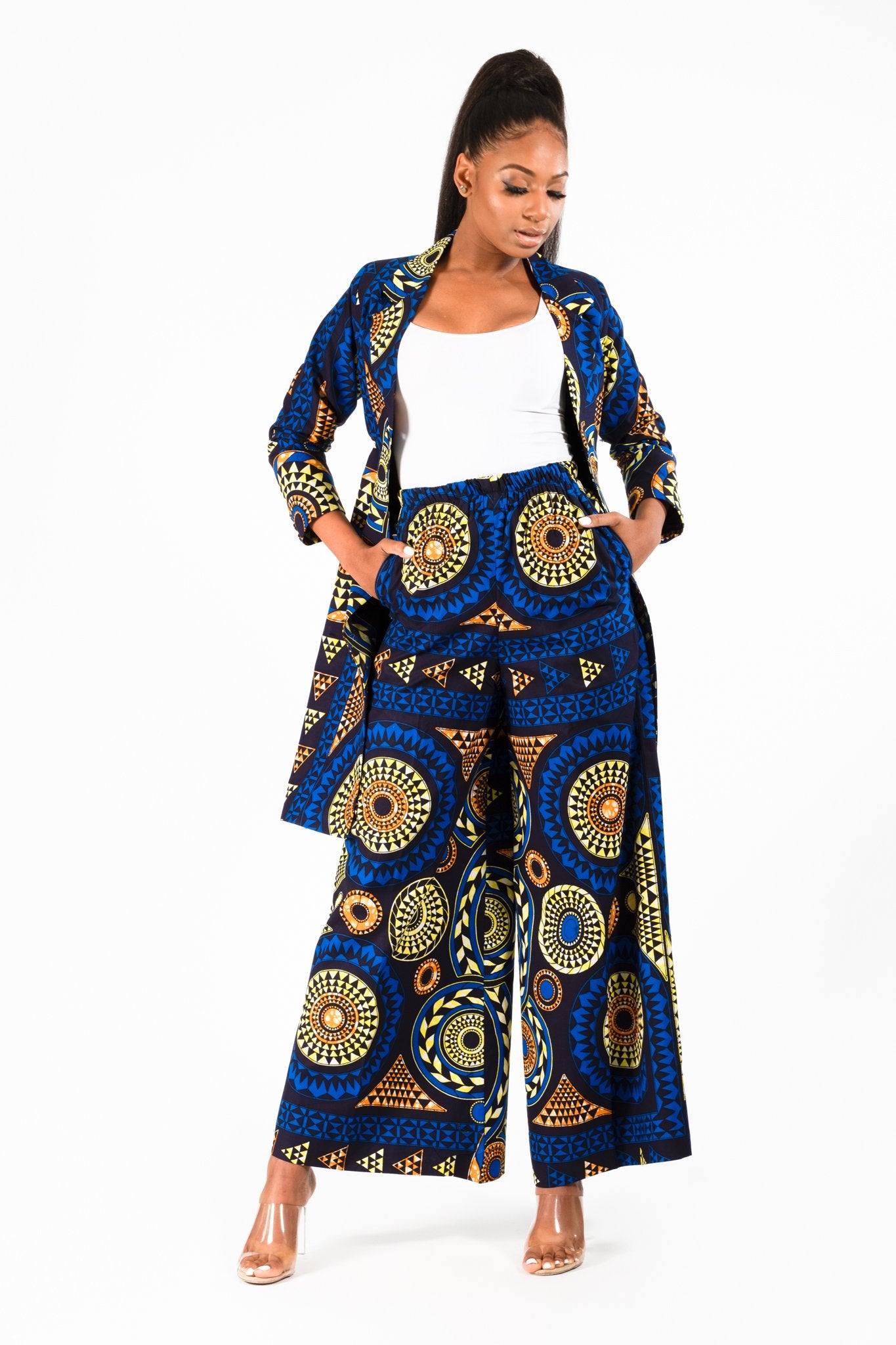 45 Ways African Women Are Rocking Ankara Palazzo Trousers With