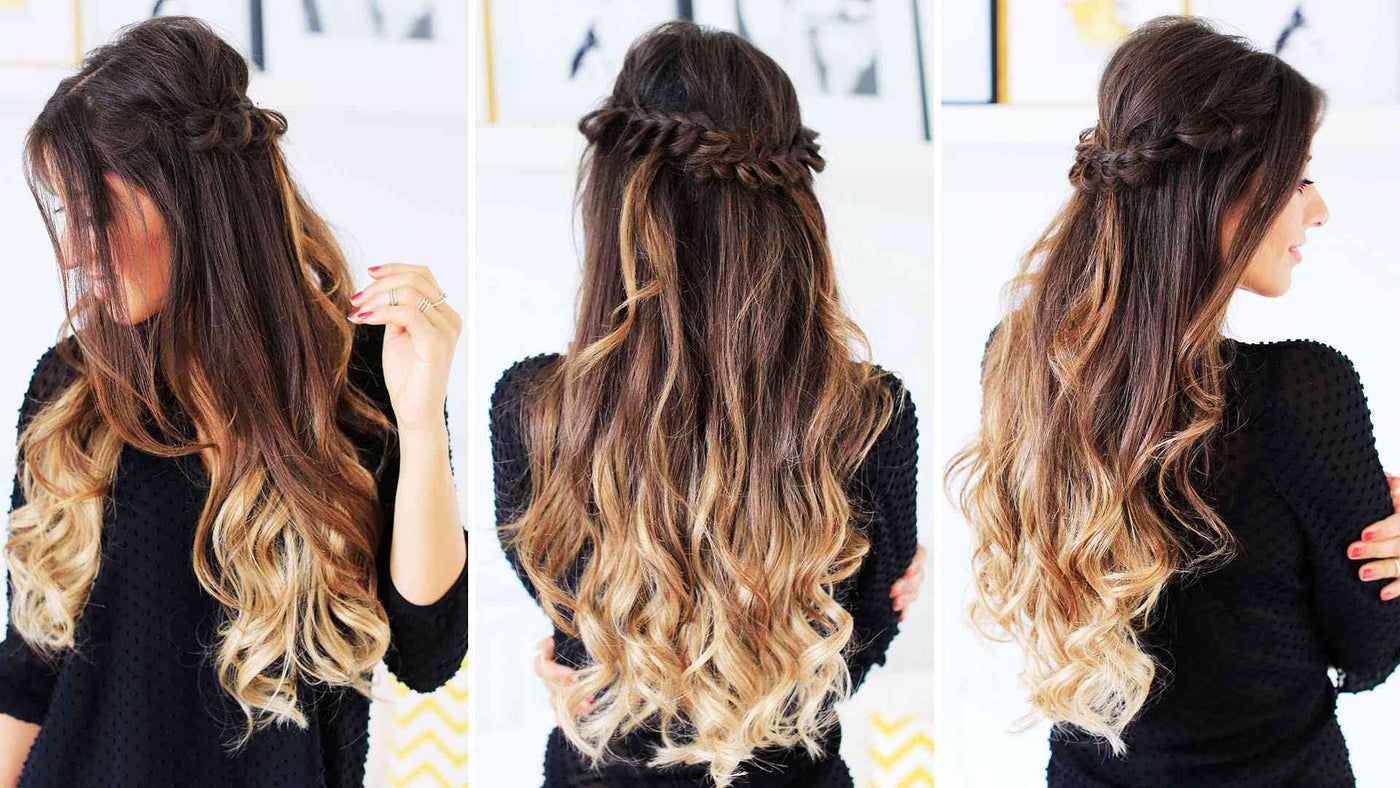 Half Up Loop Braid