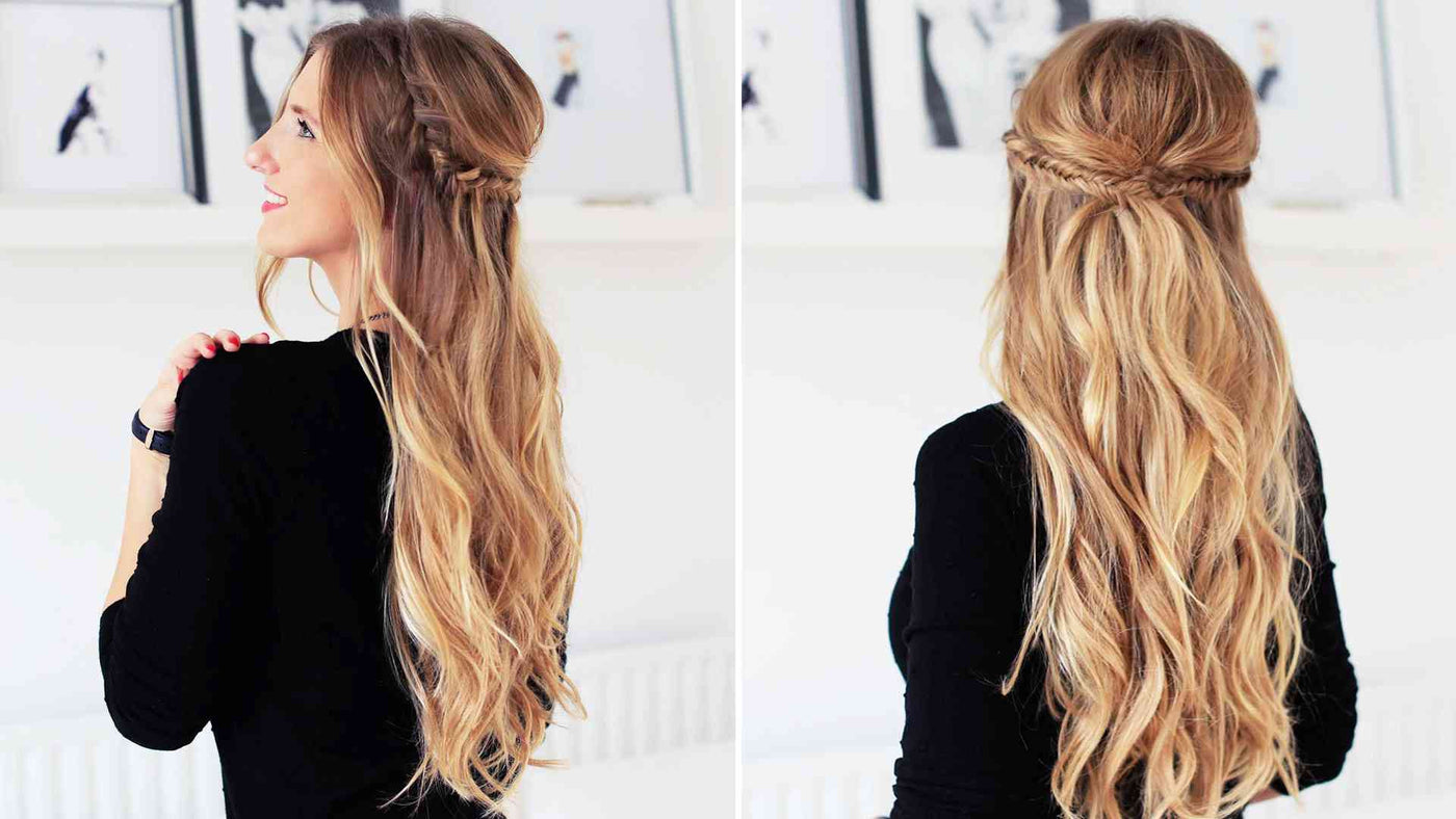 Holiday Half Updo Hairstyle